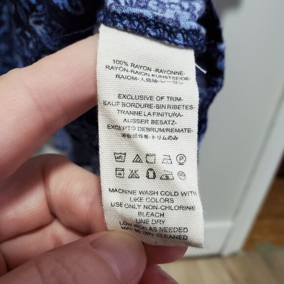 FREE PEOPLE Talk About It Tunic Top Blouse Tiered Peasant Floral Women's Medium - Picture 10 of 13